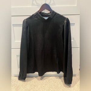 Express black blouse size large with open back